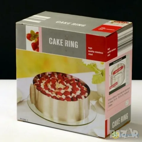 Регулируема форма за блат за торта от неръждаема стомана, снимка 4 - Форми - 49903770