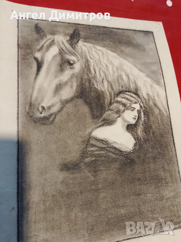 Стара графика подписана , снимка 3 - Антикварни и старинни предмети - 51724858