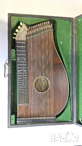 Стара баварска цитра, над 100 годишна, снимка 2 - Струнни инструменти - 53965644