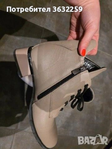 Боти естествена кожа , снимка 2 - Дамски боти - 53301361