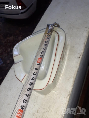 Стар пепелник български порцелан, снимка 7 - Антикварни и старинни предмети - 53294612