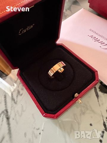 Cartier Love Ring Rose Gold, снимка 3 - Пръстени - 45406528