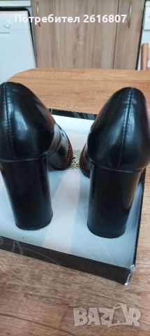Дамски обувки черни 37, снимка 2 - Дамски обувки на ток - 45171519
