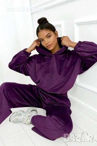 Дамски велурен комплект от две части Cloud, 3цвята , снимка 10 - Комплекти - 52698904