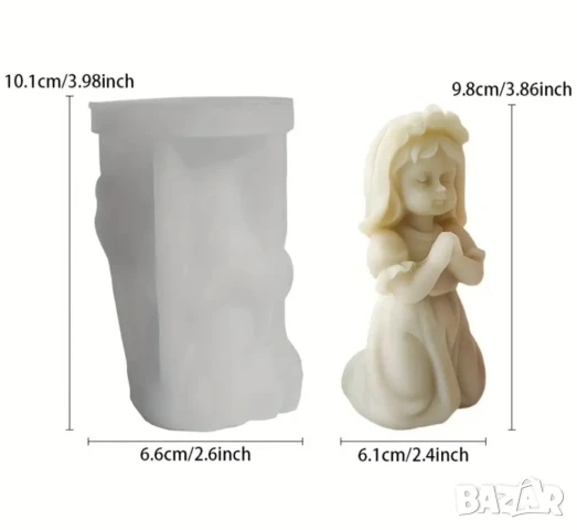 Молд за кръщене момиче , снимка 2 - Форми - 50479603