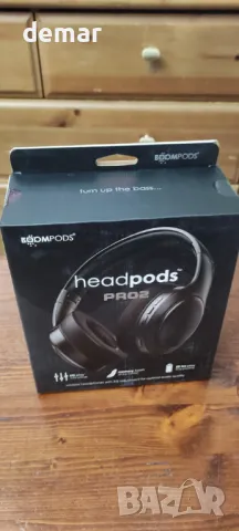 Сгъваеми безжични Bluetooth слушалки с микрофон Boompods Headpods Pro2, 50+ часа, снимка 4 - Bluetooth слушалки - 49688938