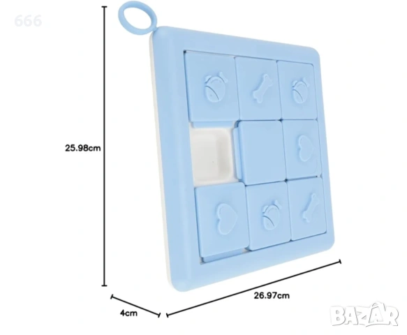Пъзел с бавна хранилка за кучета - Пъзел за развитие на умения, снимка 2 - За кучета - 53629879