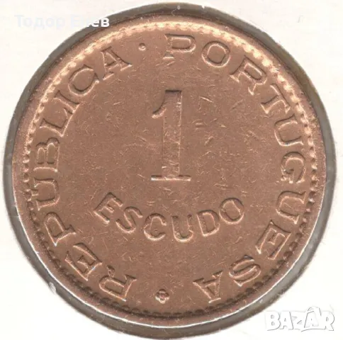 Angola-1 Escudo-1974-KM# 76, снимка 1 - Нумизматика и бонистика - 49044348