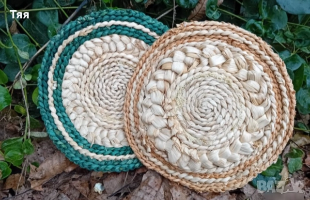 Сламени подложки с бродерия , снимка 2 - Други стоки за дома - 51487664