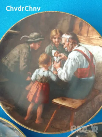 10бр Bareuther Бавария немска колекционерска декоративна порцеланова чиния-картина, снимка 5 - Картини - 50168696