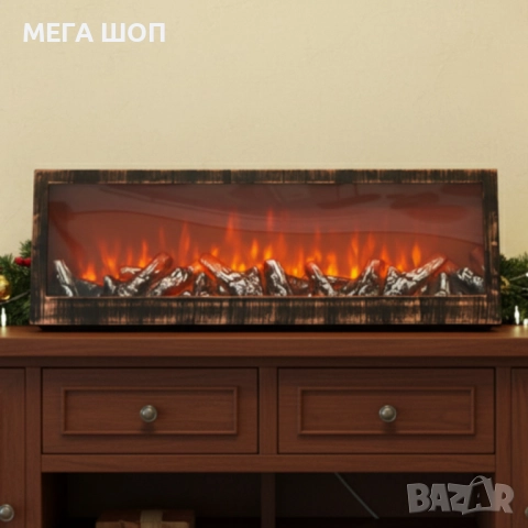 Изкуствена LED камина 24'' – уют и пламък без дим и поддръжка, снимка 2 - Декорация за дома - 52586766