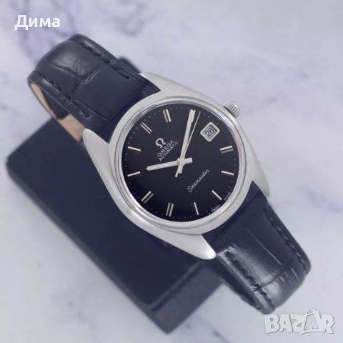 Omega Seamaster Автоматичен, Черен циферблат, 36 мм, Дата, 24 Камъка, снимка 7 - Мъжки - 46692811