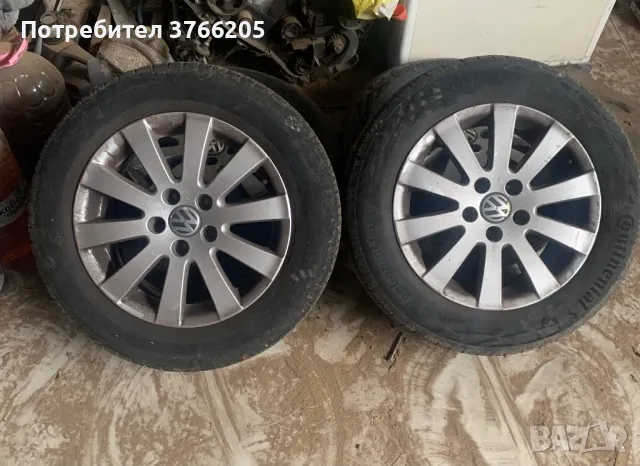 16ки джанти 5х112 с летни гуми 205/60r16, снимка 2 - Гуми и джанти - 48679476