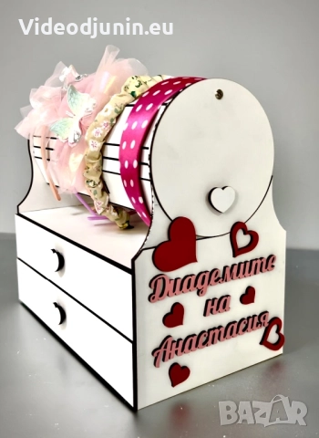 Поставка за диадеми с двойно шкафче, снимка 10 - Аксесоари за коса - 50910108