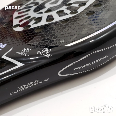 Dutch Padel Rebel-S Elite Pro 18K Carbon Hexagon Padel Падел Ракета Карбон, снимка 6 - Други спортове - 52102882