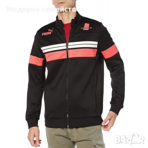 Мъжко спортно горнище PUMA Porsche Legacy SDS Track Jacket Black - M, снимка 4 - Спортни дрехи, екипи - 46997425