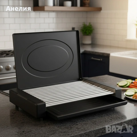 Електрическа скара с капак Oliver Voltz OV51015QC – 1800W , снимка 3 - Скари - 53058160