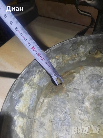 Меден,бакърен тиган, снимка 3 - Антикварни и старинни предмети - 52228203