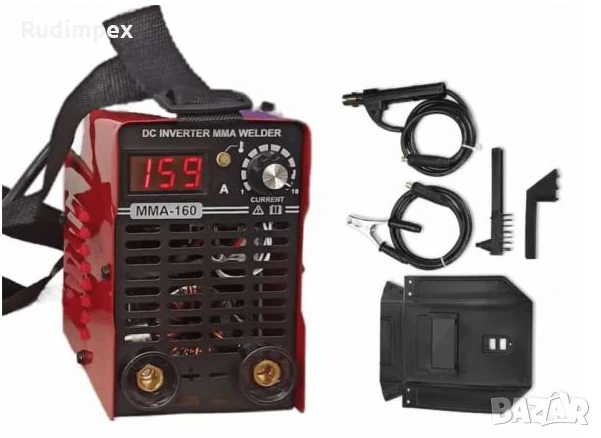 Инверторен електрожен ММА160 SUPER MINI - IGBT - 160А реални ампера - 5.6 kVA - електроди до 4 мм - 