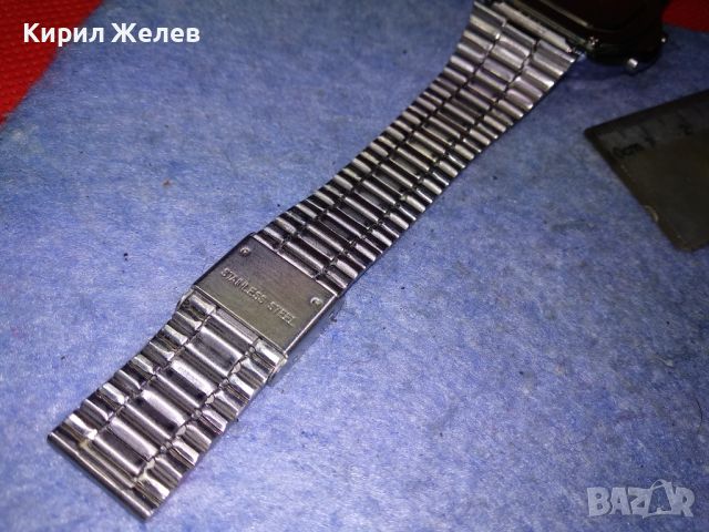 CASIO ILLUMINATOR Стар ЯПОНСКИ КОЛЕКЦИОНЕРСКИ ЕЛЕКТРОНЕН ЧАСОВНИК КАСИО с ВЕРИЖКА РАБОТЕЩ 43934, снимка 11 - Антикварни и старинни предмети - 45115317