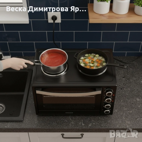 Малка готварска печка TERMOMAX TXC56CL, снимка 4 - Печки, фурни - 52556013