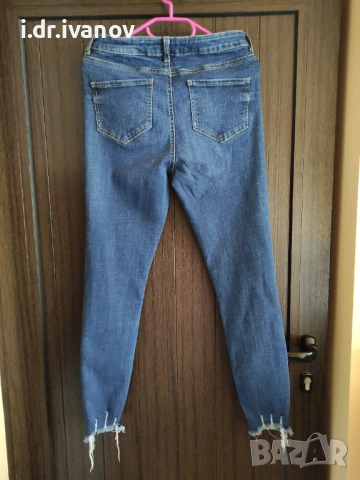 еластични накъсани дънки с висока талия Denim Go, снимка 2 - Дънки - 54003944