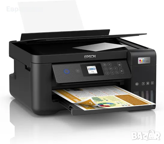 Мултифункционален принтер Epson EcoTank ET-2850 Wi-Fi Ink Tank, снимка 3 - Принтери, копири, скенери - 47960347