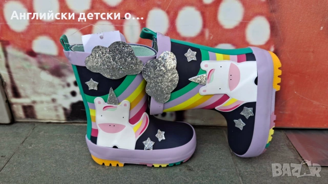 Английски детски гумени ботуши, снимка 2 - Бебешки боти и ботуши - 54277726