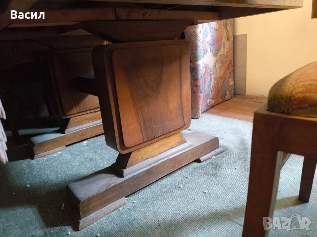 маса с шест стола, снимка 3 - Маси - 51758153