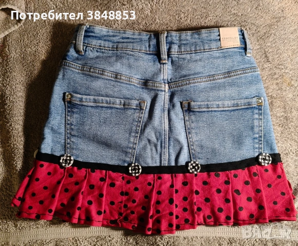 Diy къса дънкова пола, снимка 2 - Поли - 53412231