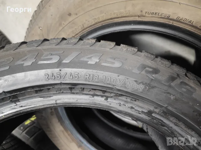 2бр.зимни гуми 245/45/18 Pirelli, снимка 4 - Гуми и джанти - 47679292