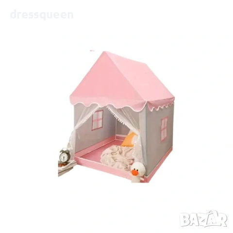 4762 Детска къщичка с мека мрежа и нежен дизайн