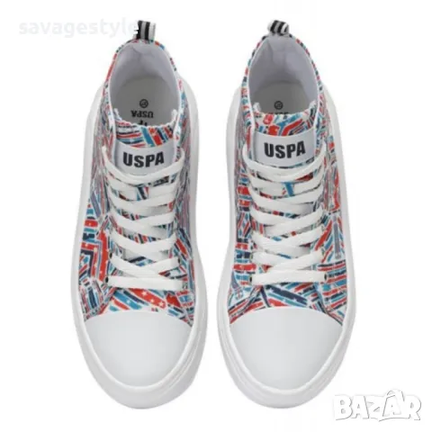 Дамски обувки US POLO Assn Clementine Shoes White/Multi, снимка 4 - Дамски ежедневни обувки - 47518218