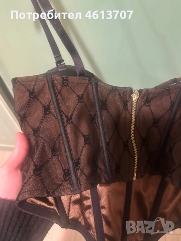 Кафяво бюстие Victoria’s secret, снимка 3 - Корсети, бюстиета, топове - 51948022