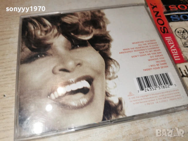 TINA TURNER CD 0603260856H2E6R66, снимка 3 - CD дискове - 53730629