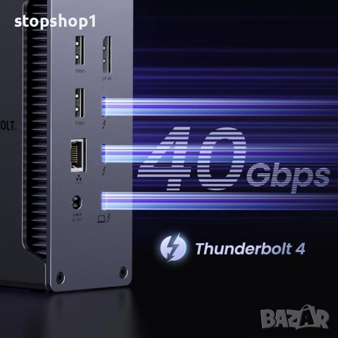 UGREEN Revodok Max 213 Thunderbolt 4 докинг станция, 13-в-1, единичен 8K или два 4K@60Hz дисплея, 90, снимка 6 - UPS захранвания - 54082041