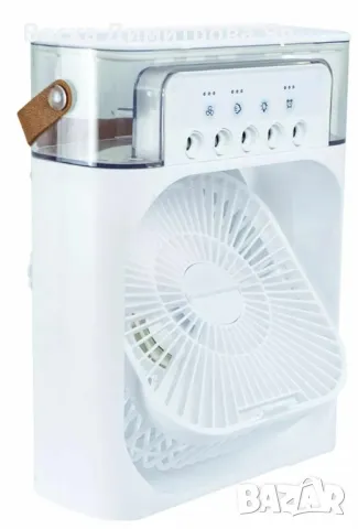 Преносим въздушен 3 в 1 охладител,овлажнител,вентилатор с LED резервоар за вода 600 мл., снимка 11 - Други - 50320885