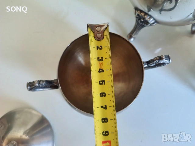 Прекрасен Стар Посребрен Сервиз, снимка 12 - Антикварни и старинни предмети - 53174122