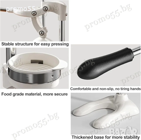 Чугунена Ръчна Цитрус Преса за Фреш Сокоизтисквачка за Цитруси, снимка 11 - Сокоизстисквачки и цитрус преси - 52596231