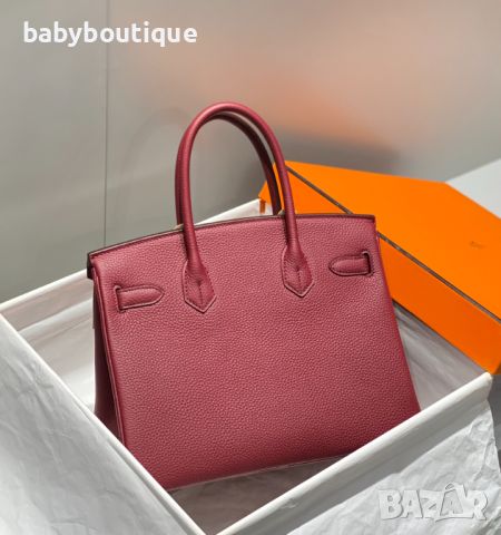 Hermes Birkin Bordeaux red, снимка 2 - Чанти - 45389816