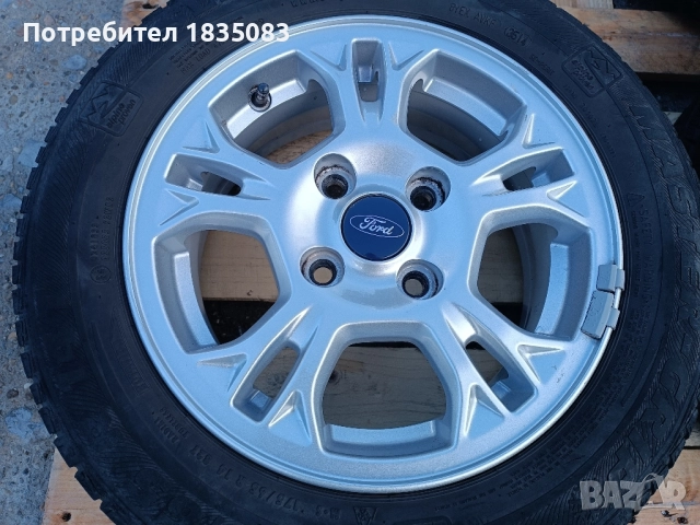 Лети джанти 14ки 4х108 Ford + зимни гуми 175/65/14, снимка 5 - Гуми и джанти - 52237938
