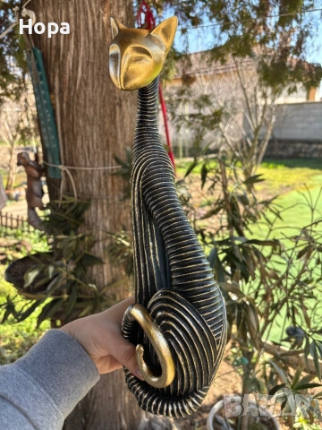 Статуетка Котка 36см., снимка 5 - Статуетки - 53750471