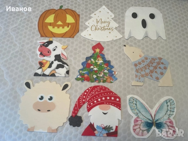 Колекция от 100 бр. кръгли и с различни форми салфетки, снимка 9 - Други ценни предмети - 52452187