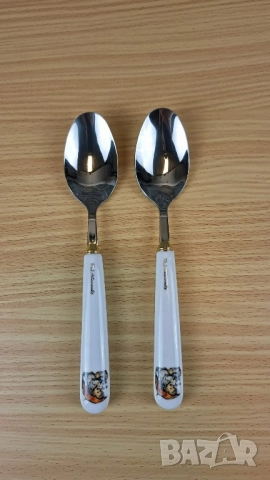 Комплект прибори с детски мотив - M. J. Hummel, снимка 5 - Прибори за хранене, готвене и сервиране - 51779478