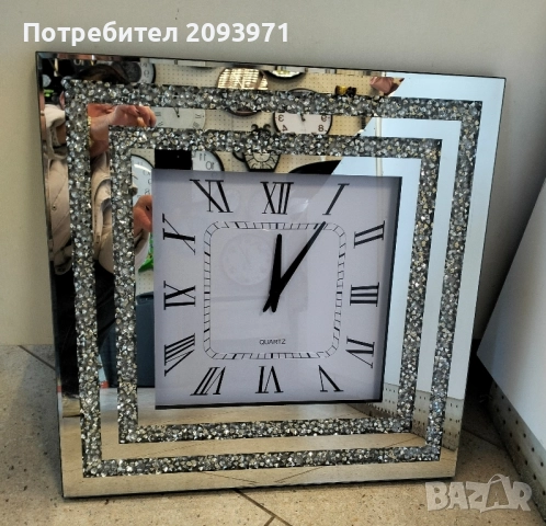 ЛУКСОЗЕН ОГЛЕДАЛЕН ГОЛЯМ стенен часовник 