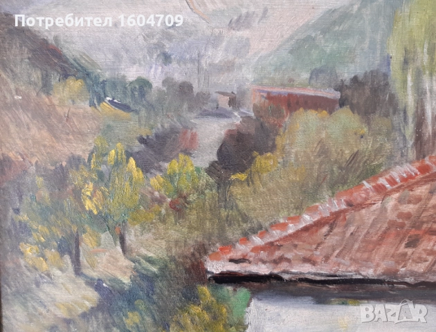 Стара картина 1944г Николай Евров, снимка 10 - Картини - 52068336