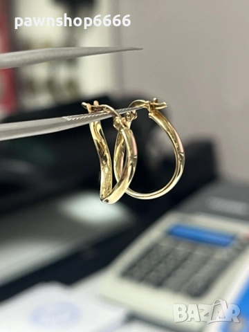 Златни обеци 14К , снимка 3 - Обеци - 52624746