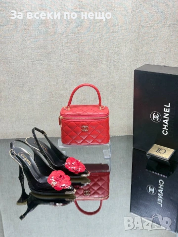 Chanel Дамски Обувки На Ток Шанел - Налични Различни Цветове Код SK955, снимка 7 - Дамски обувки на ток - 53730030