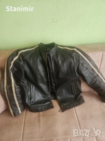 Мъжко кожено яке Телешки Бокс, снимка 4 - Якета - 53808738