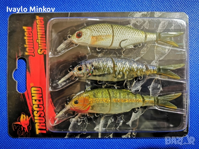 9см. 8.2гр. 3бр. Воблер Jointed Bionic Truscend